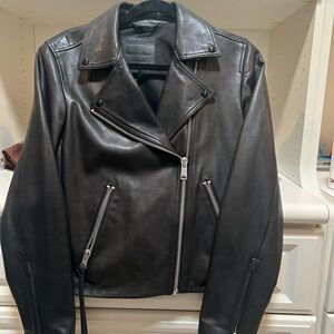 Black Leather Biker Jacket